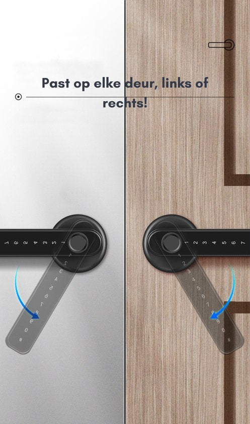 Futuristics™ Vingerherkenning deurslot -- TOUCH ID
