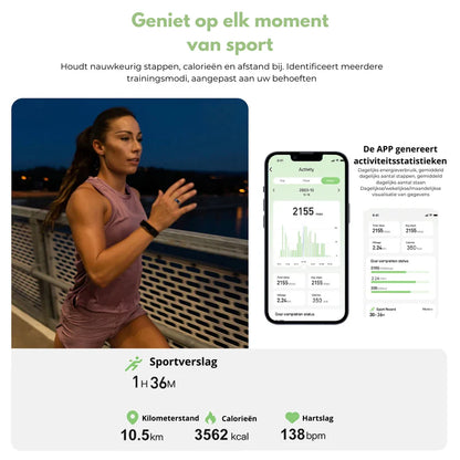 Futuristics™ Smart Ring Fitness Tracker (IP68)